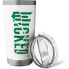 image:imageWicked For Good Fractured Green Logo Stainless Steel Insulated TumblerWhite