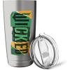 image:imageWicked For Good Torn Patchwork Logo Stainless Steel Insulated TumblerBrushed Steel