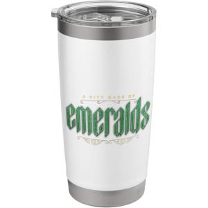 image:imageWicked City Made Of Emerald Front And Back Stainless Steel Insulated TumblerWhite