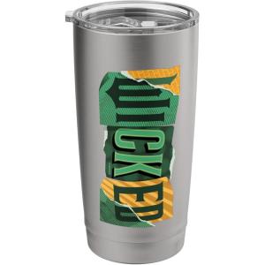 image:imageWicked For Good Torn Patchwork Logo Stainless Steel Insulated TumblerBrushed Steel