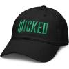image:imageWicked Movie Logo Black Adjustable Puff Embroidered Baseball HatBlack