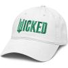 image:imageWicked Movie Logo Black Adjustable Puff Embroidered Baseball HatWhite