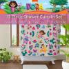 image:imageCare Bears Premium PEVA Shower Curtain Lightweight Waterproof Plastic Standard Size Bathroom Curtain 100 Officially Licensed Product by FrancoDora the Explorer