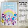 image:imageCare Bears Premium PEVA Shower Curtain Lightweight Waterproof Plastic Standard Size Bathroom Curtain 100 Officially Licensed Product by FrancoHello Kitty  Friends