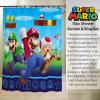 image:imageCare Bears Premium PEVA Shower Curtain Lightweight Waterproof Plastic Standard Size Bathroom Curtain 100 Officially Licensed Product by FrancoSuper Mario