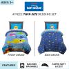 image:imageFranco Kids Bedding Super Soft Comforter and Sheet Set 4 Piece Twin Size BatmanBaby Shark