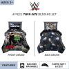 image:imageFranco Kids Bedding Super Soft Comforter and Sheet Set 4 Piece Twin Size BatmanBlackMulticolor