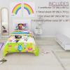 image:imageFranco Kids Bedding Super Soft Comforter and Sheet Set 4 Piece Twin Size BatmanGabbys Dollhouse  Fun Festival Vibes