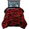 image:imageFranco Kids Bedding Super Soft Comforter and Sheet Set 4 Piece Twin Size BatmanJurassic World