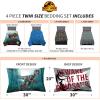 image:imageFranco Kids Bedding Super Soft Comforter and Sheet Set 4 Piece Twin Size BatmanJurassic World Dominion