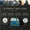 image:imageFranco Kids Bedding Super Soft Comforter and Sheet Set 4 Piece Twin Size BatmanJurassic World Rebirth