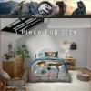 image:imageFranco Kids Bedding Super Soft Comforter and Sheet Set 4 Piece Twin Size BatmanJurassic World Rebirth