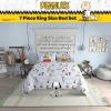 image:imageFranco Kids Bedding Super Soft Comforter and Sheet Set 4 Piece Twin Size BatmanLight Blue  Peanuts