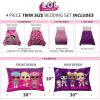 image:imageFranco Kids Bedding Super Soft Comforter and Sheet Set 4 Piece Twin Size BatmanLol Surprise