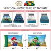 image:imageFranco Kids Bedding Super Soft Comforter and Sheet Set 4 Piece Twin Size BatmanMario