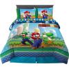 image:imageFranco Kids Bedding Super Soft Comforter and Sheet Set 4 Piece Twin Size BatmanMario
