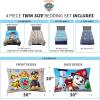 image:imageFranco Kids Bedding Super Soft Comforter and Sheet Set 4 Piece Twin Size BatmanPaw Patrol