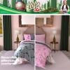 image:imageFranco Kids Bedding Super Soft Comforter and Sheet Set 4 Piece Twin Size BatmanPink  Green  the Wizard of Oz