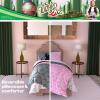 image:imageFranco Kids Bedding Super Soft Comforter and Sheet Set 4 Piece Twin Size BatmanPink  Green  the Wizard of Oz