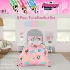 image:imageFranco Kids Bedding Super Soft Comforter and Sheet Set 4 Piece Twin Size BatmanPink  Powerpuff Girls