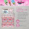 image:imageFranco Kids Bedding Super Soft Comforter and Sheet Set 4 Piece Twin Size BatmanPink  Powerpuff Girls