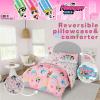 image:imageFranco Kids Bedding Super Soft Comforter and Sheet Set 4 Piece Twin Size BatmanPink  Powerpuff Girls