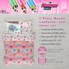 image:imageFranco Kids Bedding Super Soft Comforter and Sheet Set 4 Piece Twin Size BatmanPink  Powerpuff Girls