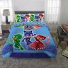 image:imageFranco Kids Bedding Super Soft Comforter and Sheet Set 4 Piece Twin Size BatmanPj Masks