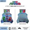 image:imageFranco Kids Bedding Super Soft Comforter and Sheet Set 4 Piece Twin Size BatmanPj Masks