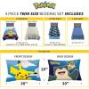 image:imageFranco Kids Bedding Super Soft Comforter and Sheet Set 4 Piece Twin Size BatmanPokemon