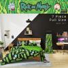 image:imageFranco Kids Bedding Super Soft Comforter and Sheet Set 4 Piece Twin Size BatmanRick  Morty