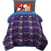 image:imageFranco Kids Bedding Super Soft Comforter and Sheet Set 4 Piece Twin Size BatmanSonic the Hedgehog  on the Move