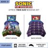 image:imageFranco Kids Bedding Super Soft Comforter and Sheet Set 4 Piece Twin Size BatmanSonic the Hedgehog  on the Move