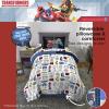 image:imageFranco Kids Bedding Super Soft Comforter and Sheet Set 4 Piece Twin Size BatmanTransformers  Universe Battle