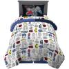 image:imageFranco Kids Bedding Super Soft Comforter and Sheet Set 4 Piece Twin Size BatmanTransformers  Universe Battle