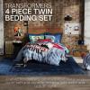 image:imageFranco Kids Bedding Super Soft Comforter and Sheet Set 4 Piece Twin Size BatmanTransformers