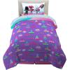 image:imageFranco Kids Bedding Super Soft Comforter and Sheet Set 4 Piece Twin Size BatmanTrolls World Tour