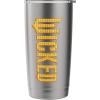 image:imageWicked For Good Glinda Gold Silhouette Front And Back Stainless Steel Insulated TumblerBrushed Steel