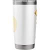 image:imageWicked For Good Glinda Gold Silhouette Front And Back Stainless Steel Insulated TumblerWhite