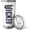 image:imageWicked For Good Ozian Pattern Logo Stainless Steel Insulated TumblerWhite