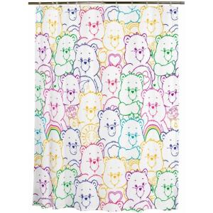 image:imageCare Bears Premium PEVA Shower Curtain Lightweight Waterproof Plastic Standard Size Bathroom Curtain 100 Officially Licensed Product by FrancoCare Bears  Peva Shower Curtain