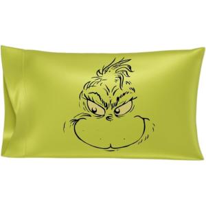 image:imageFranco Collectibles Beetlejuice Halloween Movie Beauty Silky Satin Standard Pillowcase Cover 20x30 for Hair and Skin Officially Licensed ProductGrinch