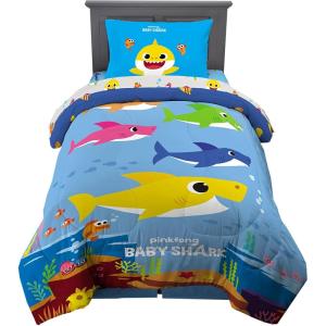 image:imageFranco Kids Bedding Super Soft Comforter and Sheet Set 4 Piece Twin Size BatmanBaby Shark