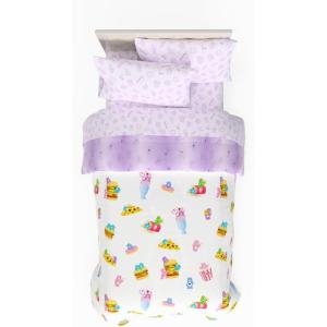 image:imageFranco Kids Bedding Super Soft Comforter and Sheet Set 4 Piece Twin Size BatmanCare Bears  Foodie