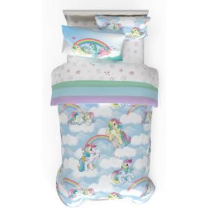 image:imageFranco Kids Bedding Super Soft Comforter and Sheet Set 4 Piece Twin Size BatmanLight Blue  My Little Pony