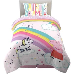 image:imageFranco Kids Bedding Super Soft Comforter and Sheet Set 4 Piece Twin Size BatmanPeppa Pig