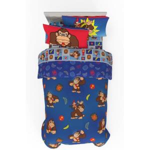 image:imageFranco Kids Bedding Super Soft Comforter and Sheet Set 4 Piece Twin Size BatmanRed  Donkey Kong