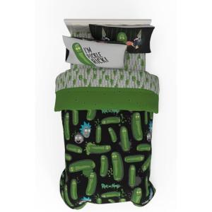 image:imageFranco Kids Bedding Super Soft Comforter and Sheet Set 4 Piece Twin Size BatmanRick  Morty