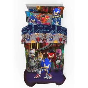 image:imageFranco Kids Bedding Super Soft Comforter and Sheet Set 4 Piece Twin Size BatmanSonic Prime