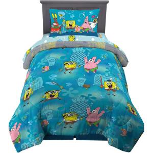 image:imageFranco Kids Bedding Super Soft Comforter and Sheet Set 4 Piece Twin Size BatmanSpongebob